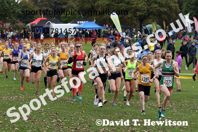Senior womens Northern Cross Country Relays, Graves Park, Sheffield. Photo: David T. Hewitson/Sports for All Pics
